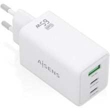 --Cargador de Pared GaN Aisens ASCH-65W3P072-W/ 2xUSB Tipo-C/ 1xUSB/ 65W/ Blanco-