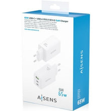 -3-Cargador de Pared GaN Aisens ASCH-65W3P072-W/ 2xUSB Tipo-C/ 1xUSB/ 65W/ Blanco-3