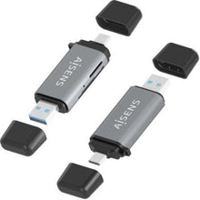 -2-Lector de Tarjetas Externo Aisens ASCR-2AC11-GR/ USB 3.1-2
