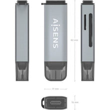 -3-Lector de Tarjetas Externo Aisens ASCR-2A09-GR/ USB 3.1-3