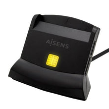 -1-Lector de DNI y Tarjetas Aisens ASCR-SN04CSD-BK/ USB Tipo-C/ Negro-1