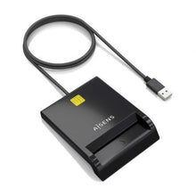 --Lector de DNI y Tarjetas Aisens ASCR-SN06-BK/ USB 2.0/ Negro-
