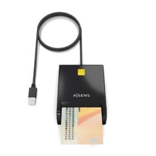 -2-Lector de DNI y Tarjetas Aisens ASCR-SN06-BK/ USB 2.0/ Negro-2