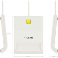 -3-Lector de DNI y Tarjetas Aisens ASCR-SN07-W/ USB 2.0/ Blanco-3