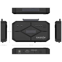 -3-Docking Station para SSD M2 SATA/NVMe Aisens ASDS-M2SATA04B-3