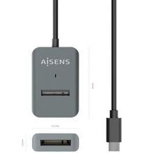 -3-Dock USB Tipo-C para SSD M2 SATA/NVMe Aisens ASUC-M2D012-GR/ Gris-3
