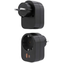 -2-Enchufe Aisens ASPS-1A1C07-BK/ 1 Toma de Corriente/ 1 USB Tipo-C PD/ 1 USB/ Negro-2