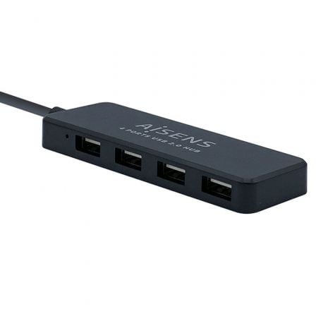--Hub USB 2.0 Aisens A104-0402/ 4xUSB-