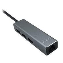 --Hub USB 3.0 Aisens A106-0401/ 3xUSB/ 1xRJ45/ Gris-