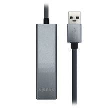 -1-Hub USB 3.0 Aisens A106-0401/ 3xUSB/ 1xRJ45/ Gris-1
