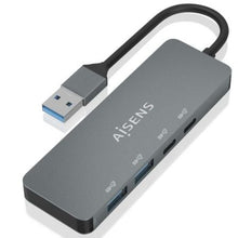 --Hub USB 3.2 Aisens A106-0696/ 2xUSB/ 2xUSB Tipo-C/ Gris-