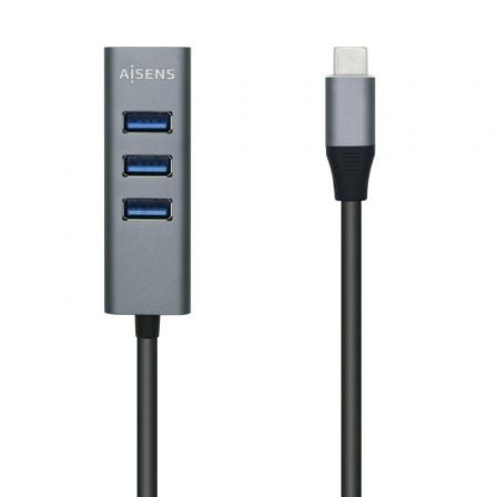 --Hub USB Tipo-C Aisens A109-0508/ 4xUSB-