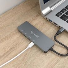 -4-Hub USB Tipo-C Aisens A109-0695/ 4xUSB Tipo-C/ Gris-4