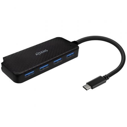--Hub USB Tipo-C Aisens A109-0715/ 4xUSB-