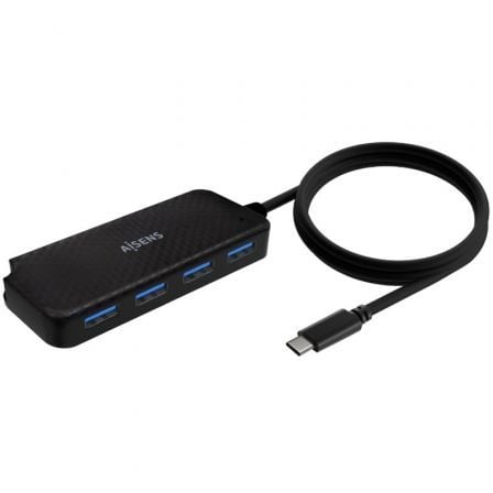 --Hub USB Tipo-C Aisens A109-0716/ 4xUSB-