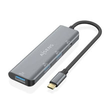 --Hub USB Tipo-C Aisens A109-0762/ 3xUSB/ 1xUSB Tipo-C/ Gris-