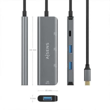 -3-Hub USB Tipo-C Aisens A109-0764/ 3xUSB/ 1xUSB Tipo-C/ Gris-3
