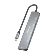 -2-Hub USB Tipo-C Aisens A109-0857/ 3xUSB/ 1xUSB Tipo-C/ 1xUSB Tipo-C PD/ Gris-2