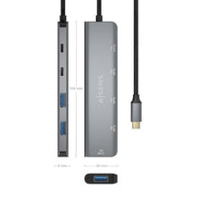 -3-Hub USB Tipo-C Aisens A109-0857/ 3xUSB/ 1xUSB Tipo-C/ 1xUSB Tipo-C PD/ Gris-3