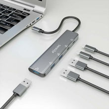 -4-Hub USB Tipo-C Aisens A109-0857/ 3xUSB/ 1xUSB Tipo-C/ 1xUSB Tipo-C PD/ Gris-4