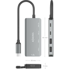 -3-Hub USB Tipo-C Aisens A109-0946/ 2xUSB/ 2xUSB Tipo-C/ 1xUSB Tipo-C PD/ Gris-3