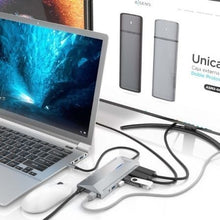 -3-Docking USB Tipo-C Aisens ASUC-12P005-GR/ 2xHDMI 4K/ 3xUSB/ 2xUSB Tipo-C/ 1xRJ45/ 1xAudio/ 1xLector Tarjetas/ 1x Jack/ 1xUSB Tipo-C PD/ Gris-3