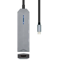 -1-Docking USB Tipo-C Aisens ASUC-4P002-GR/ 1xHDMI 4K/ 2xUSB/ 1xUSB Tipo-C PD/ Gris-1