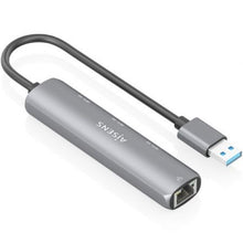 -1-Hub USB Aisens ASUC-4P034-GR/ 3xUSB/ 1xRJ45/ Gris-1