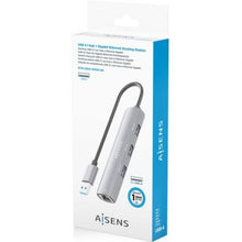 -4-Hub USB Aisens ASUC-4P034-GR/ 3xUSB/ 1xRJ45/ Gris-4