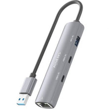 -3-Hub USB Aisens ASUC-4P036-GR/ 2xUSB Tipo-C/ 1xUSB/ 1xRJ45/ Gris-3