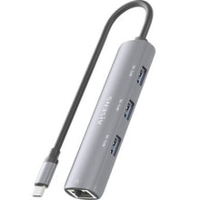 -3-Hub USB Tipo-C Aisens ASUC-4P038-GR/ 3xUSB/ 1xRJ45/ Gris-3