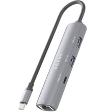-3-Hub USB Tipo-C Aisens ASUC-4P038-GR/ 1xUSB Tipo-C/ 2xUSB/ 1xRJ45/ Gris-3