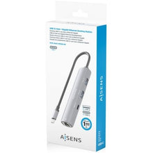 -4-Hub USB Tipo-C Aisens ASUC-4P038-GR/ 1xUSB Tipo-C/ 2xUSB/ 1xRJ45/ Gris-4