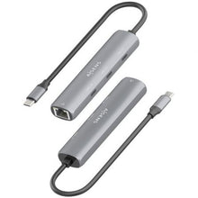 -2-Hub USB Tipo-C Aisens ASUC-4P041-GR/ 3xUSB Tipo-C/ 1xRJ45/ Gris-2