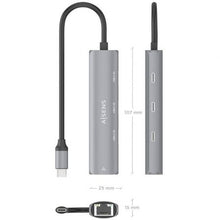 -3-Hub USB Tipo-C Aisens ASUC-4P041-GR/ 3xUSB Tipo-C/ 1xRJ45/ Gris-3