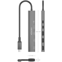 -3-Docking USB Tipo-C Aisens ASUC-5P022-GR/ 1xHDMI 4K/ 2xUSB/ 1xUSB Tipo-C/ 1xUSB Tipo-C PD/ Gris-3