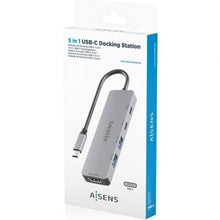 -3-Docking USB Tipo-C Aisens ASUC-5P028-GR/ 1xHDMI 4K/ 2xUSB/ 2xUSB Tipo-C/ 1xUSB Tipo-C PD/ Gris-3