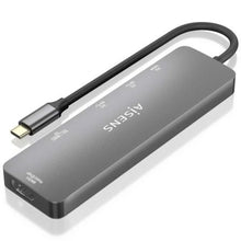 -1-Docking USB Tipo-C Aisens ASUC-6P016-GR/ 1xHDMI 4K/ 2xUSB/ 1xLector Tarjetas/ 1xUSB Tipo-C PD/ Gris-1