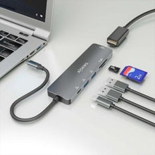 -4-Docking USB Tipo-C Aisens ASUC-6P016-GR/ 1xHDMI 4K/ 2xUSB/ 1xLector Tarjetas/ 1xUSB Tipo-C PD/ Gris-4
