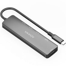 --Docking USB Tipo-C Aisens ASUC-6P024-GR/ 1xHDMI 4K/ 3xUSB/ 1xLector Tarjetas/ Gris-