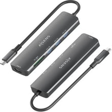 -1-Docking USB Tipo-C Aisens ASUC-6P024-GR/ 1xHDMI 4K/ 3xUSB/ 1xLector Tarjetas/ Gris-1
