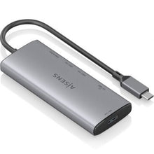 --Docking USB Tipo-C Aisens ASUC-6P029-GR/ 1xHDMI 4K/ 1xUSB/ 2xUSB Tipo-C/ 1xLector de Tarjetas/ Gris-