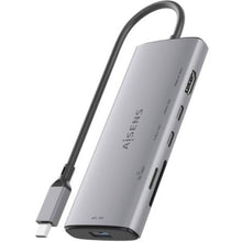-1-Docking USB Tipo-C Aisens ASUC-6P029-GR/ 1xHDMI 4K/ 1xUSB/ 2xUSB Tipo-C/ 1xLector de Tarjetas/ Gris-1