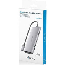 -2-Docking USB Tipo-C Aisens ASUC-6P029-GR/ 1xHDMI 4K/ 1xUSB/ 2xUSB Tipo-C/ 1xLector de Tarjetas/ Gris-2