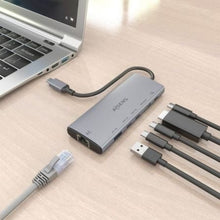 -4-Docking USB Tipo-C Aisens ASUC-6P030-GR/ 1xHDMI 4K/ 1xUSB/ 2xUSB Tipo-C/ 1xRJ45/ 1xUSB Tipo-C PD/ Gris-4