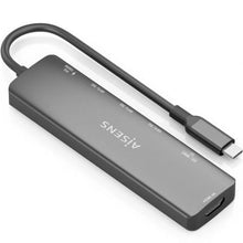 -1-Docking USB Tipo-C Aisens ASUC-7P025-GR/ 1xHDMI 4K/ 3xUSB/ 1xUSB Tipo-C PD/ 1xLector Tarjetas/ Gris-1
