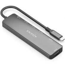 -1-Docking USB Tipo-C Aisens ASUC-7P026-GR/ 1xHDMI 4K/ 2xUSB/ 1xUSB Tipo-C / 1xUSB Tipo-C PD/ 1xLector Tarjetas/ Gris-1