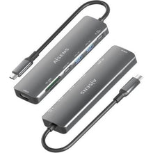 -2-Docking USB Tipo-C Aisens ASUC-7P026-GR/ 1xHDMI 4K/ 2xUSB/ 1xUSB Tipo-C / 1xUSB Tipo-C PD/ 1xLector Tarjetas/ Gris-2
