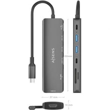 -3-Docking USB Tipo-C Aisens ASUC-7P026-GR/ 1xHDMI 4K/ 2xUSB/ 1xUSB Tipo-C / 1xUSB Tipo-C PD/ 1xLector Tarjetas/ Gris-3