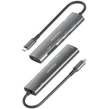 -2-Docking USB Tipo-C Aisens ASUC-7P025-GR/ 1xHDMI 4K/ 3xUSB/ 1xUSB Tipo-C PD/ 1xLector Tarjetas/ Gris-2